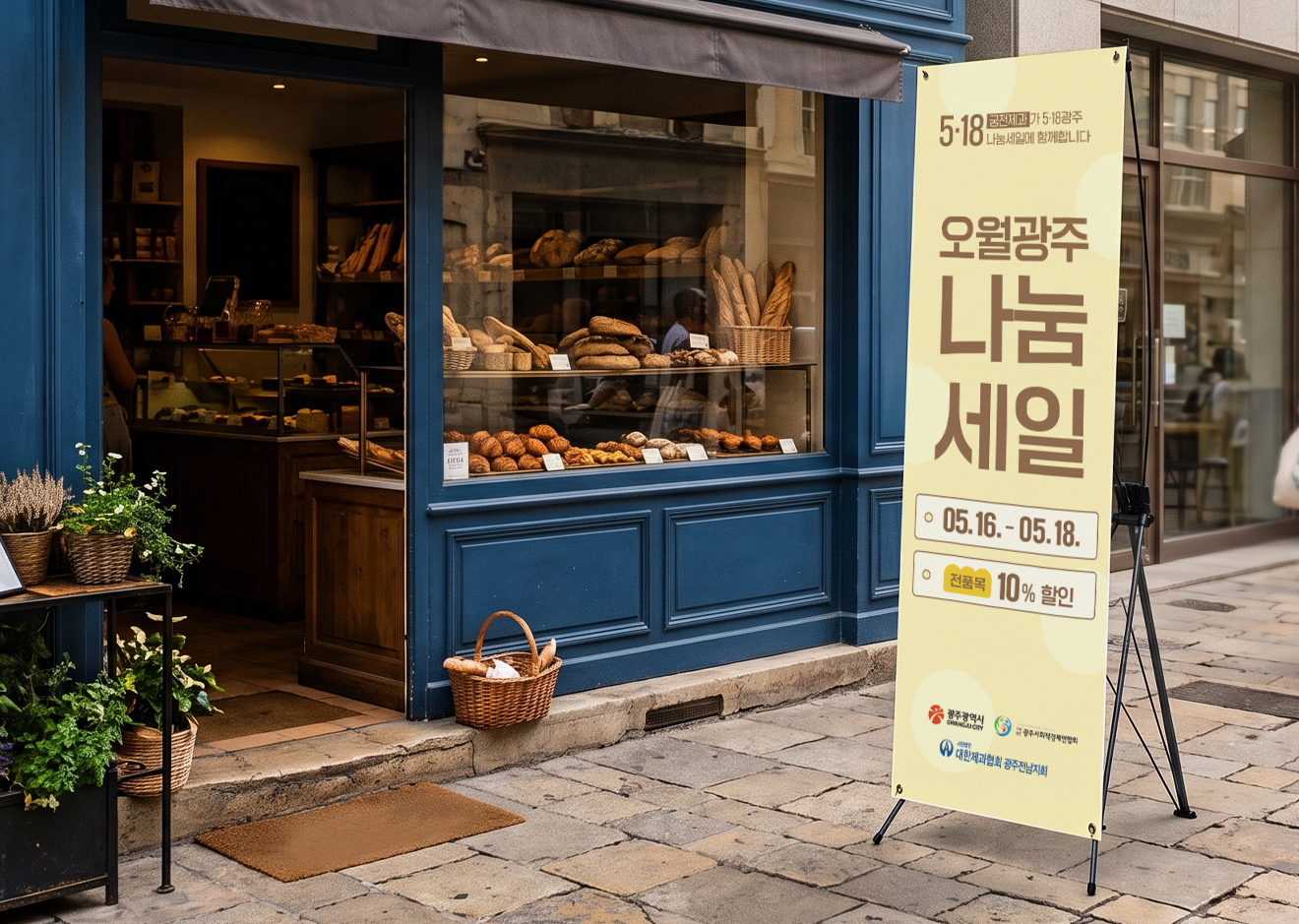 오월광주 나눔세일 홍보물