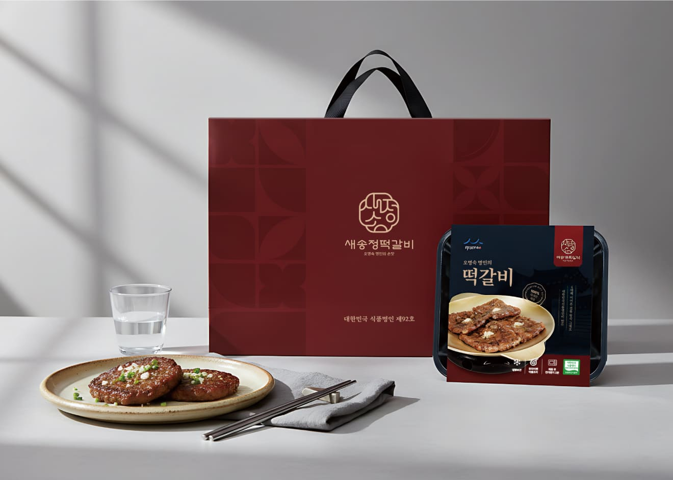 새송정 떡갈비 Brand & Package