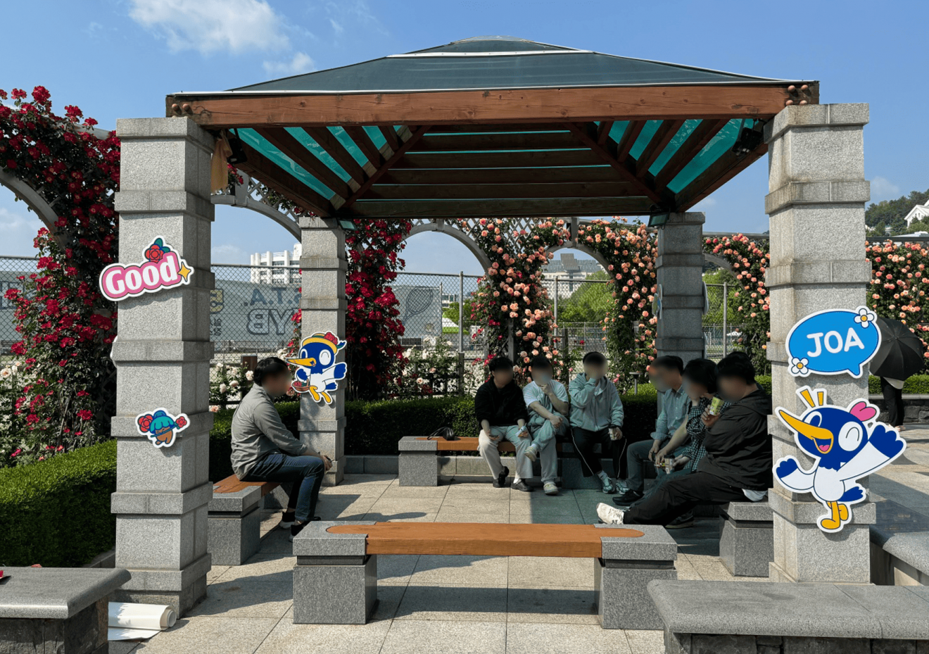 조선대학교 장미거리 포토존